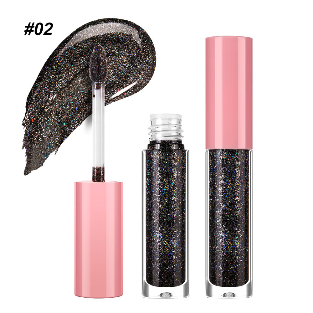 High Shiny Diamond Holographic Laser Lip Gloss-DE'LANCI