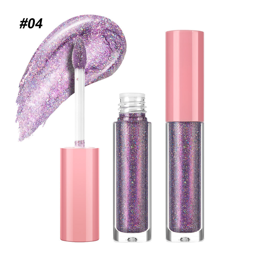 High Shiny Diamond Holographic Laser Lip Gloss-DE'LANCI