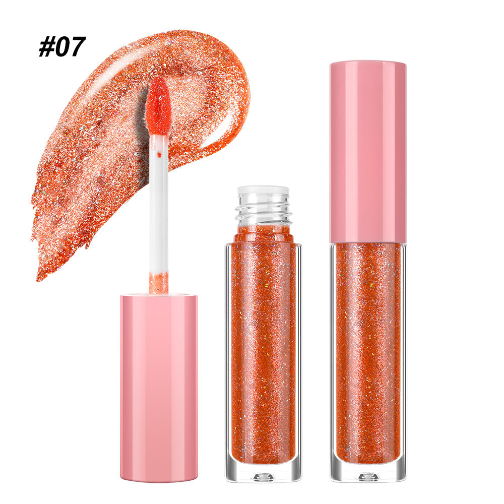 High Shiny Diamond Holographic Laser Lip Gloss-DE'LANCI