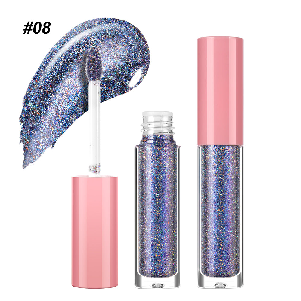 High Shiny Diamond Holographic Laser Lip Gloss-DE'LANCI