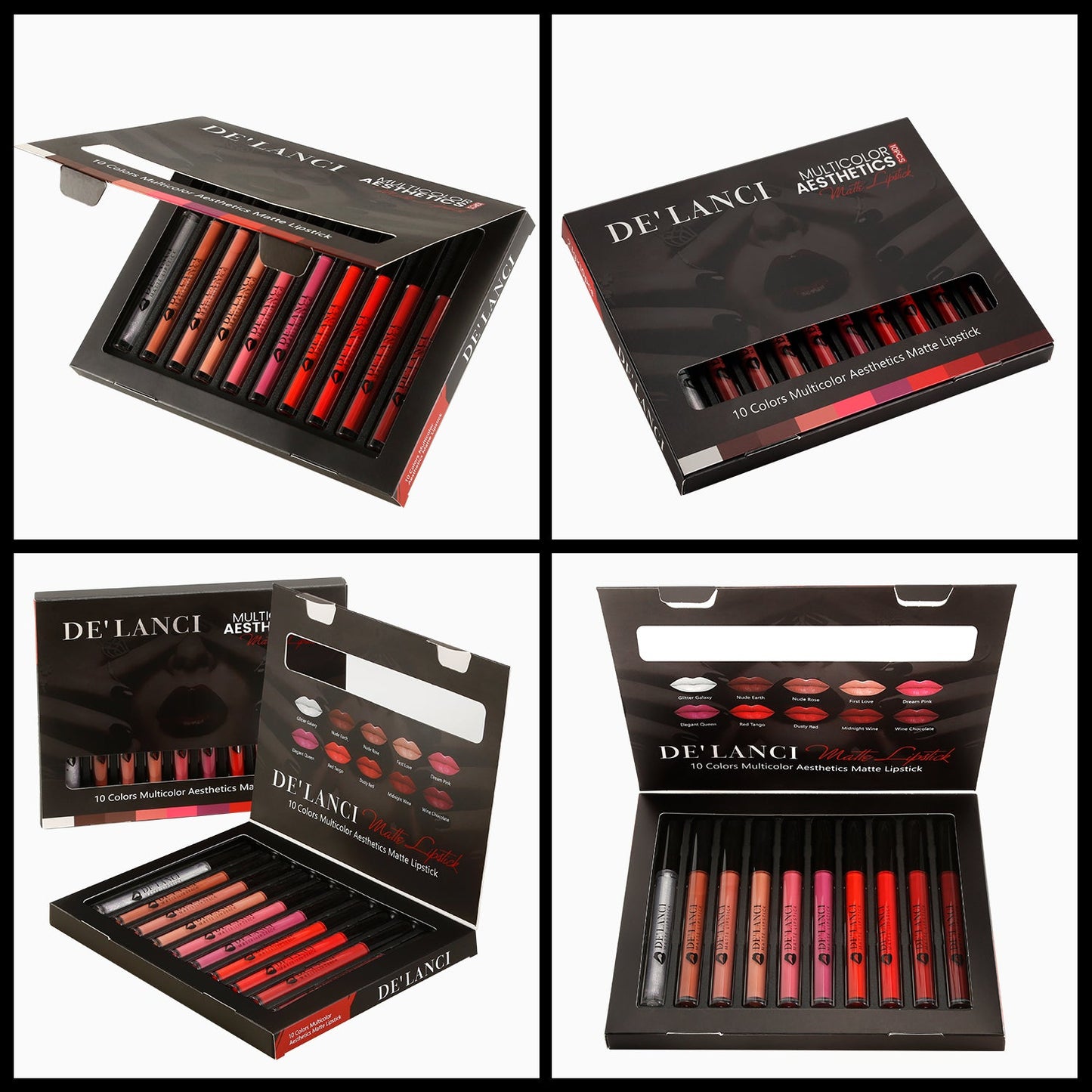 DE’LANCI Multicolor Aesthetics Matte Lipsticks-DE'LANCI