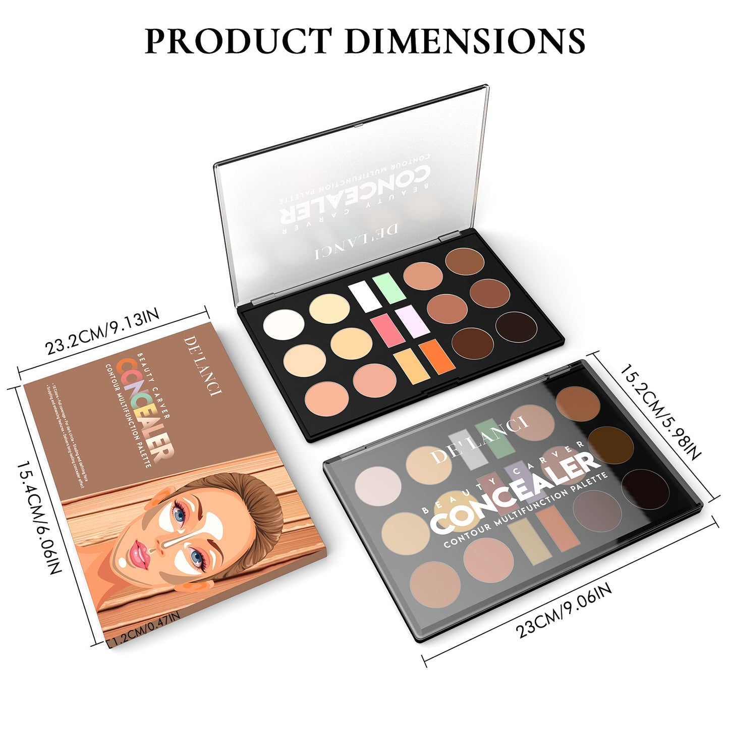 Beauty Carver Concealer Contour Multifunction Palette