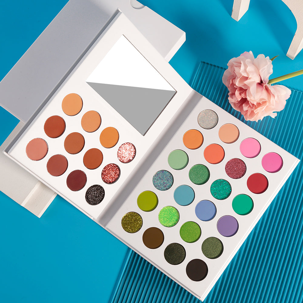 DE'LANCI 36 Color Beauty Blooming Double Pages Eyeshadow Palette-DE'LANCI