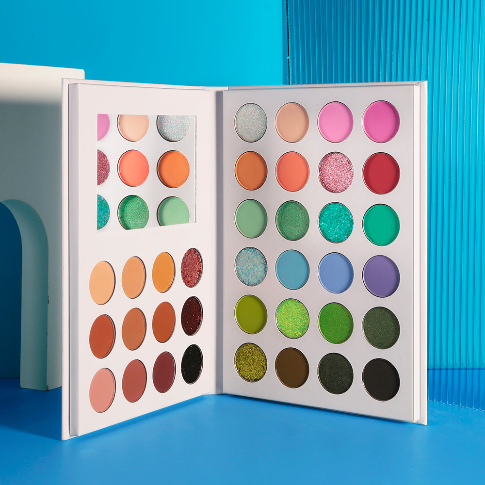 DE'LANCI 36 Color Beauty Blooming Double Pages Eyeshadow Palette-DE'LANCI
