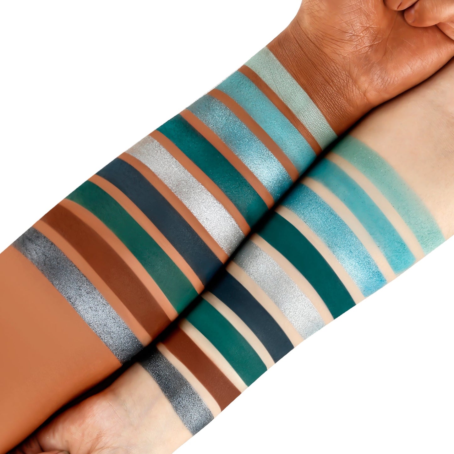 DE’LANCI 9 Colors Dolphin Teal Eyeshadow Palette-DE'LANCI