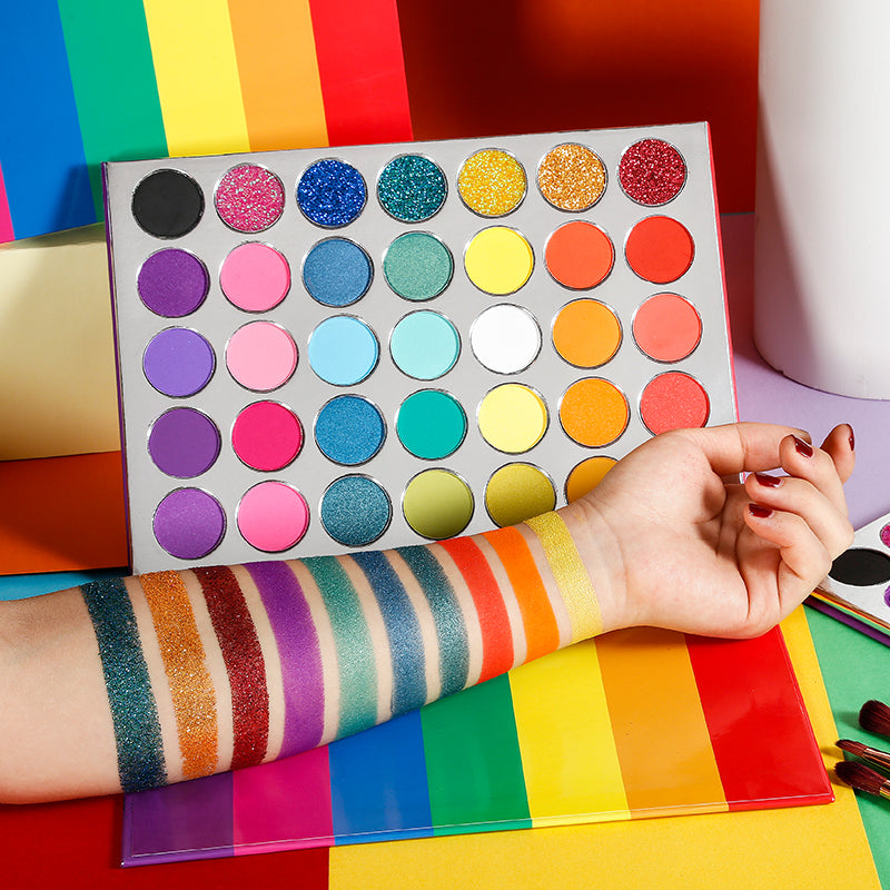 35 Color Travel With Rainbow Eyeshadow Palette-DE'LANCI