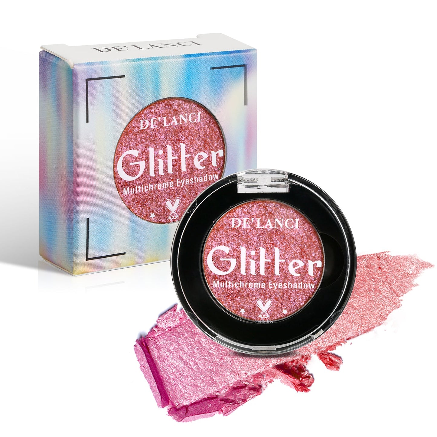 DE'LANCI Rainbow Multichrome Chameleon Eyeshadow #4G Rose Princess-DE'LANCI