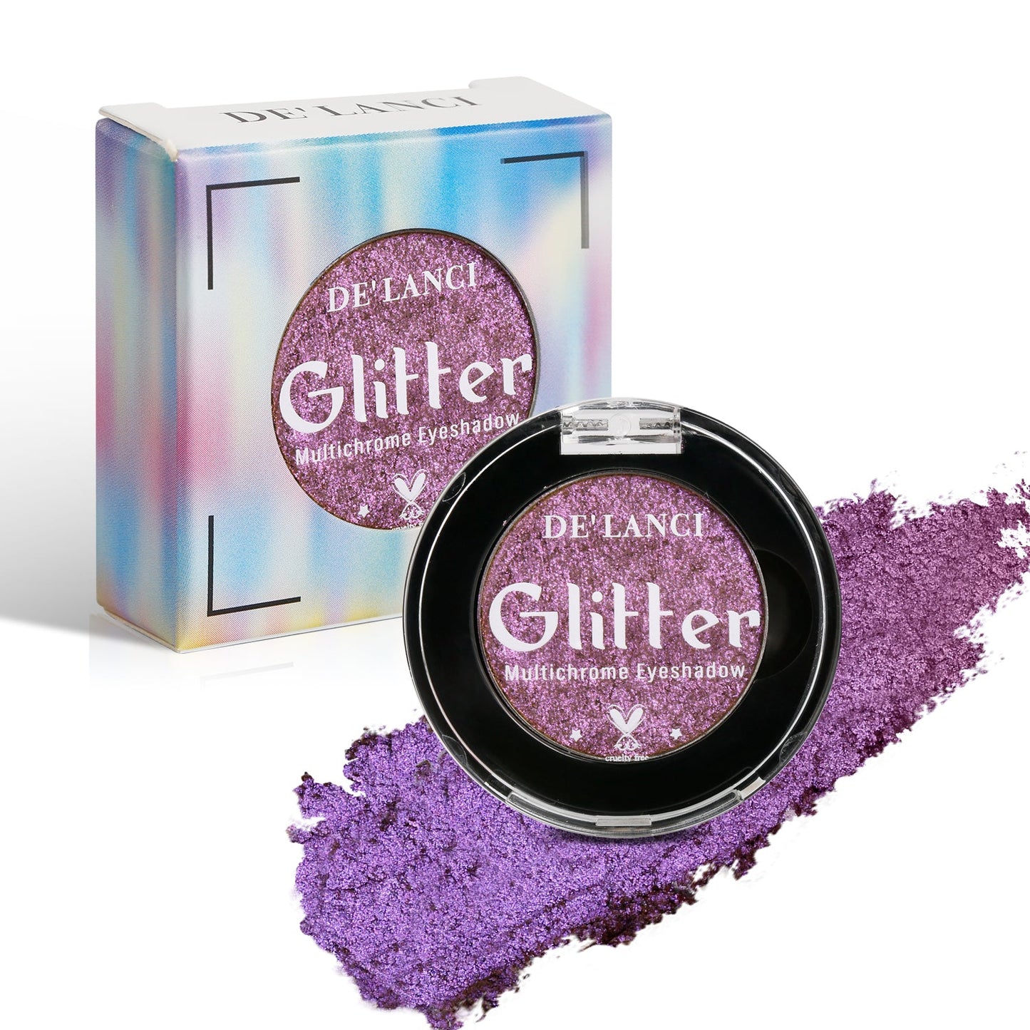 DE'LANCI Rainbow Multichrome Chameleon Eyeshadow #4C Lavender-DE'LANCI
