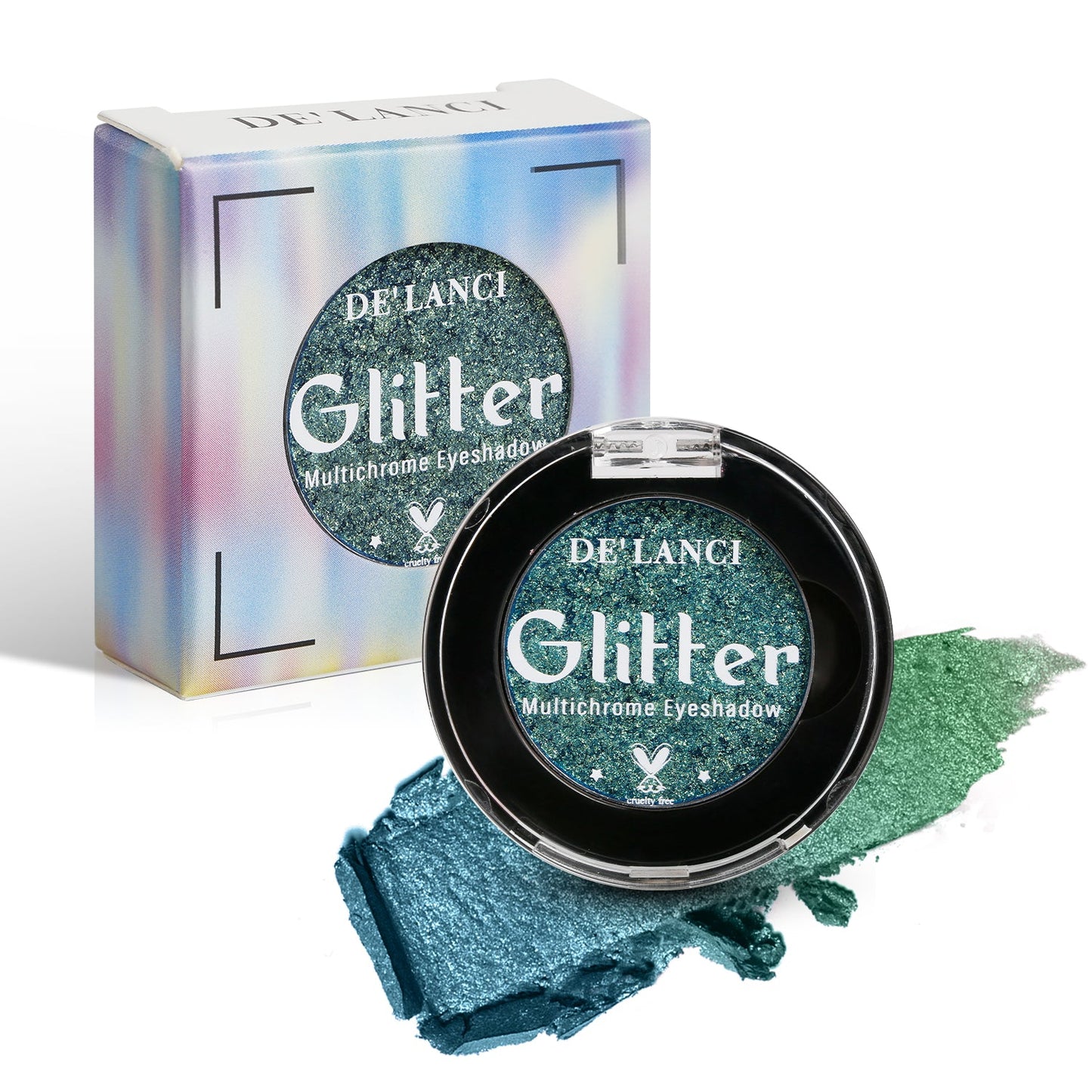 DE'LANCI Rainbow Multichrome Chameleon Eyeshadow #5D Teal Mermaid-DE'LANCI