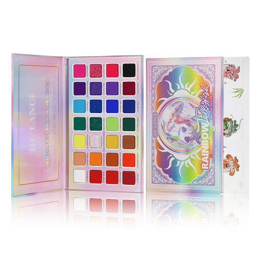 DE'LANCI Rainbow Jellyfish – 28-Color Multichrome Eyeshadow Fantasy
