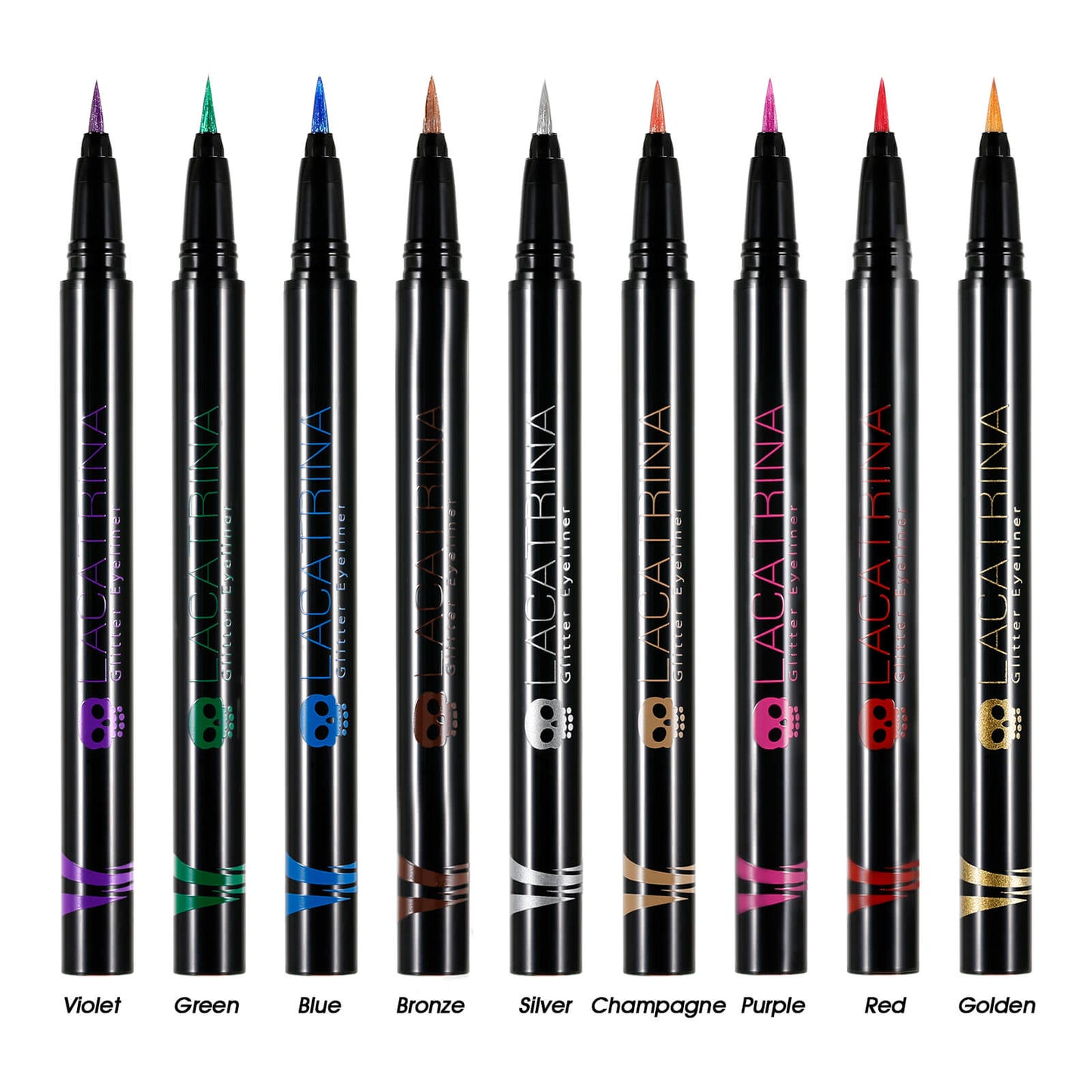 DE‘LANCI LA CATRINA 3 Color /set Glitter Liquid Eyeliner-DE'LANCI