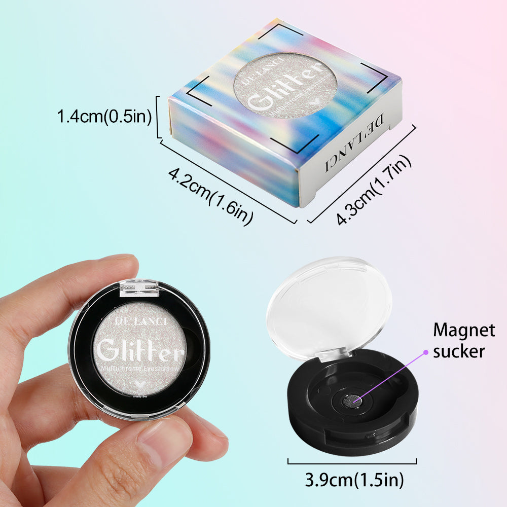 DE'LANCI Rainbow Multichrome Chameleon Eyeshadow #4A Polar Light-DE'LANCI
