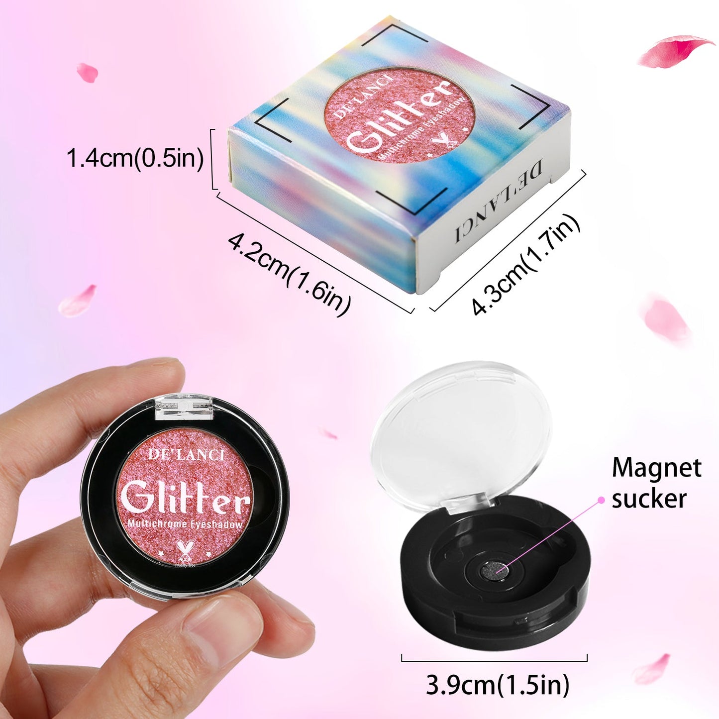 DE'LANCI Rainbow Multichrome Chameleon Eyeshadow-DE'LANCI