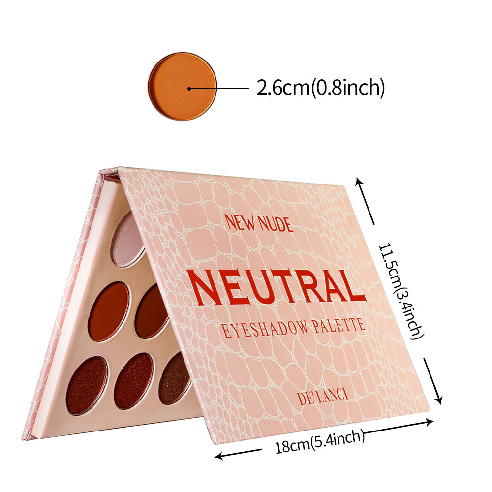 DE'LANCI New Nude NEUTRAL Eyeshadow Palette 15 Colors Nudes Warm Eye Shadows-DE'LANCI