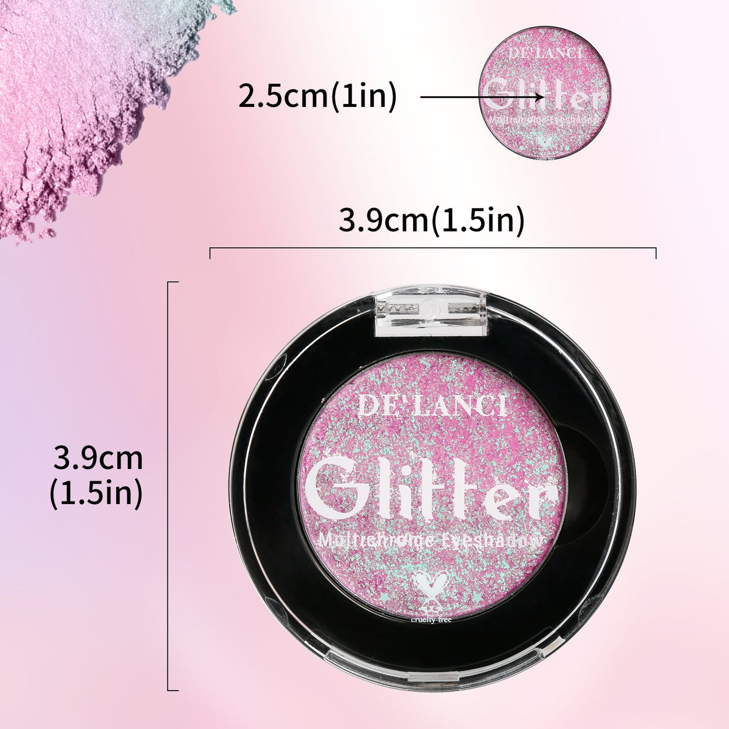 DE'LANCI Rainbow Multichrome Chameleon Eyeshadow-DE'LANCI