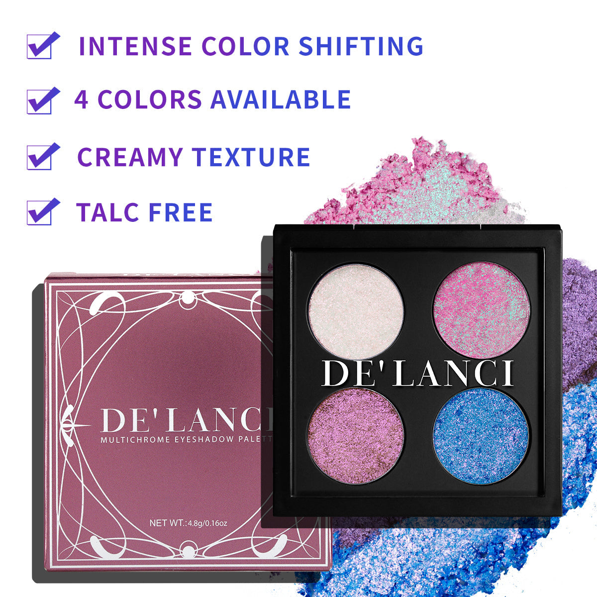DE‘LANCI Love Sea Multichrome Eyeshadow palette-DE'LANCI