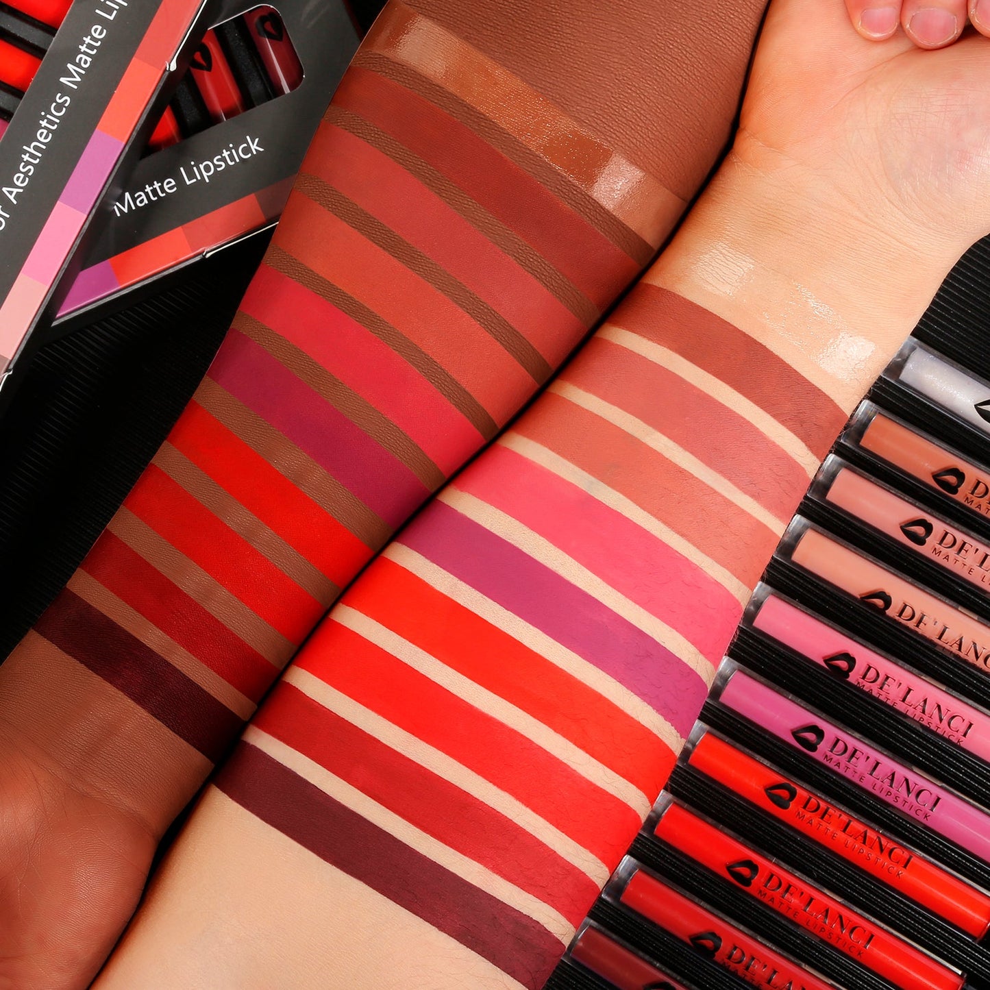 DE’LANCI Multicolor Aesthetics Matte Lipsticks-DE'LANCI