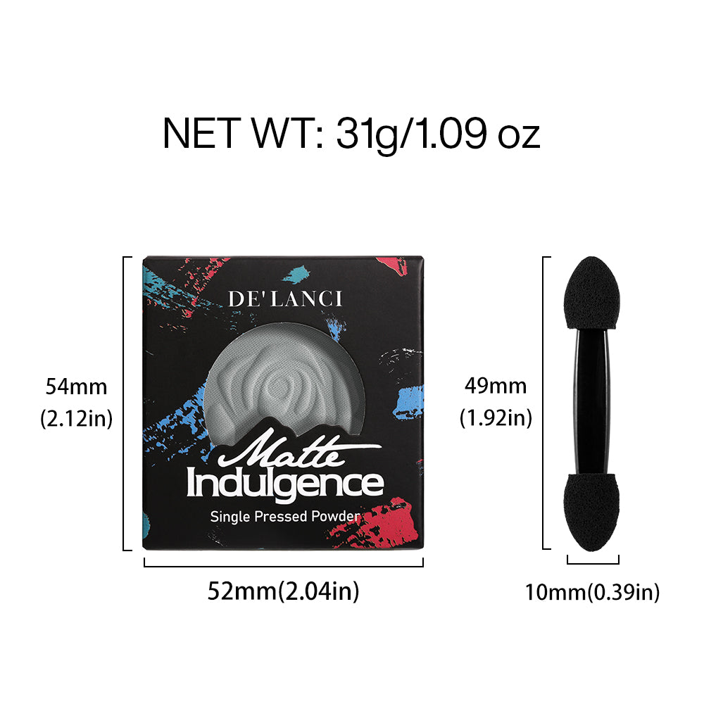 DE'LANCI Matte Single Eyeshadow #Silver Mist