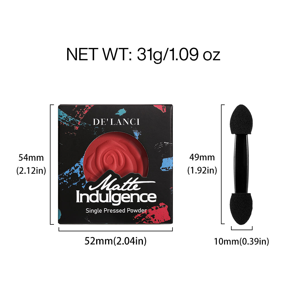 DE'LANCI Matte Single Eyeshadow #Crimson Flame