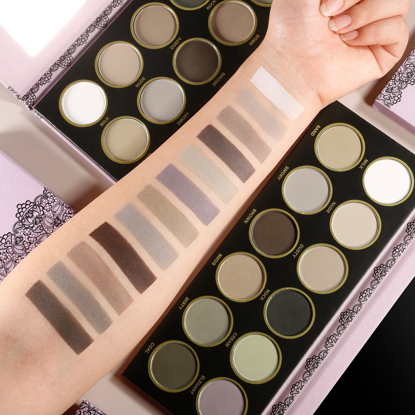 DE'LANCI Rock London 12 Colors All Matte Eyeshadow Palette