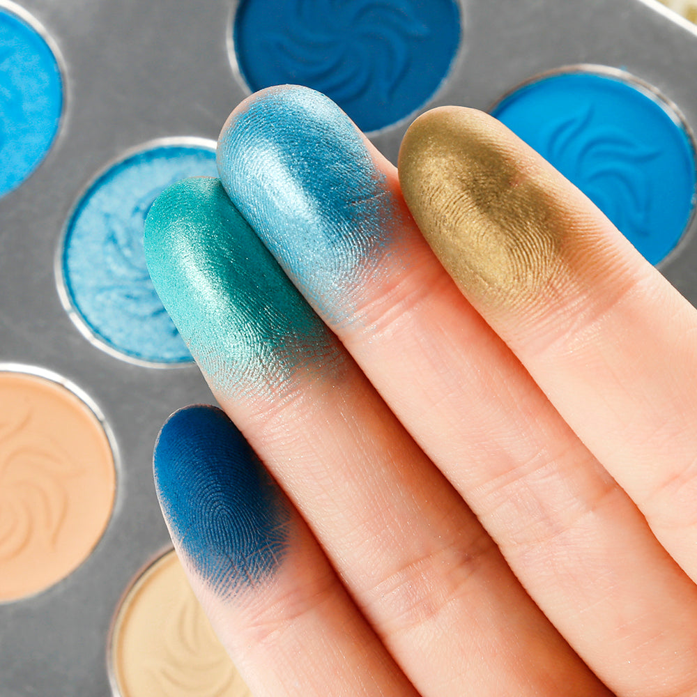 DE'LANCI 15 Color Space Blue Eyeshadow Palette-DE'LANCI