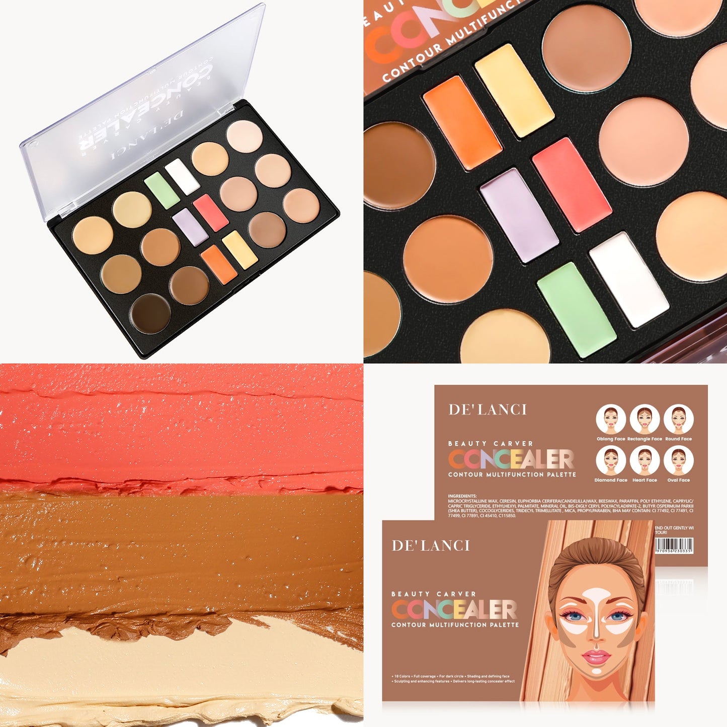 Beauty Carver Concealer Contour Multifunction Palette
