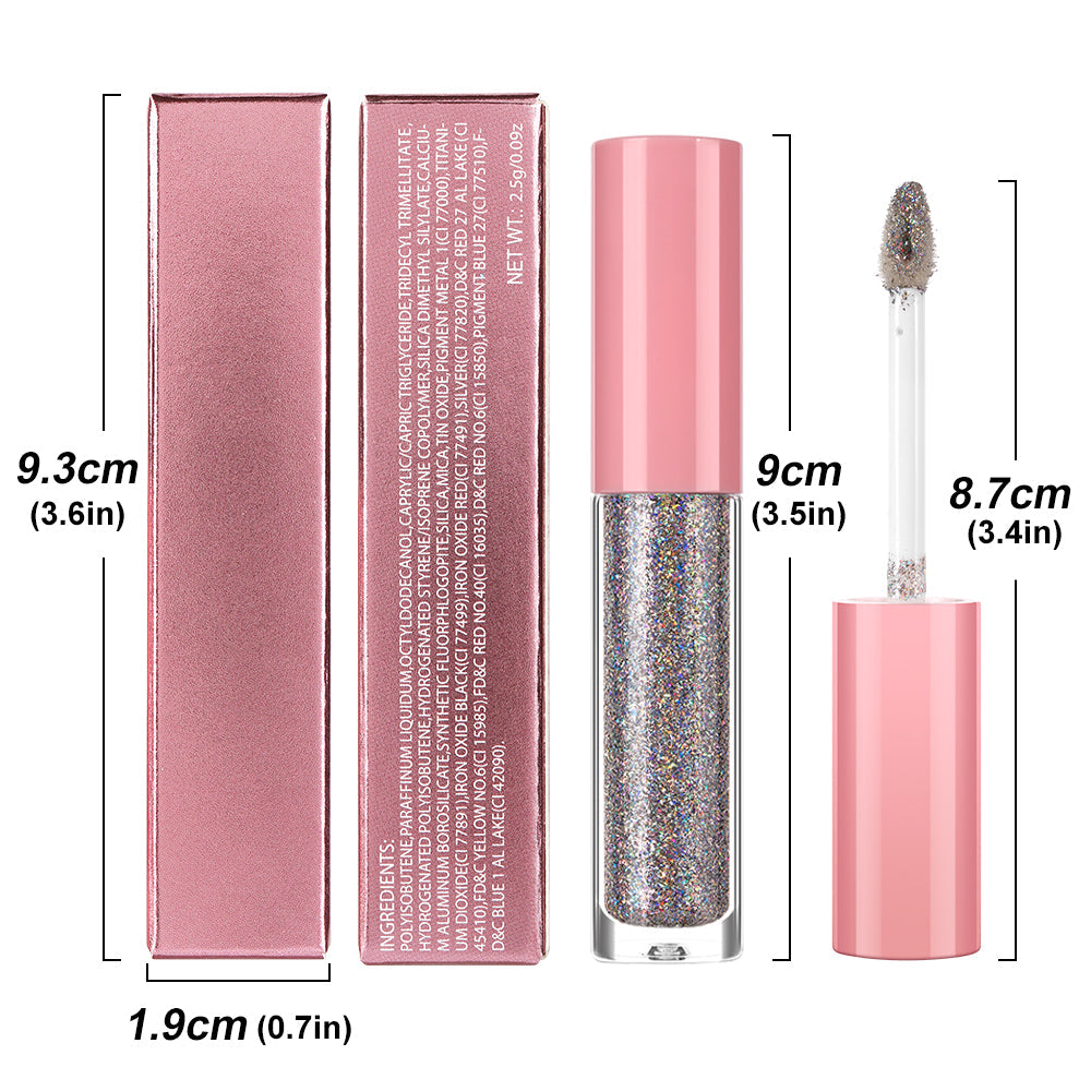 High Shiny Diamond Holographic Laser Lip Gloss-DE'LANCI