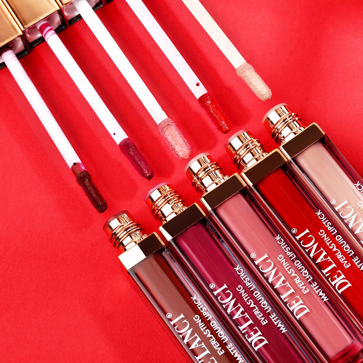 Everlasting Matte Liquid Lipstick Set Of 5 | DE’LANCI