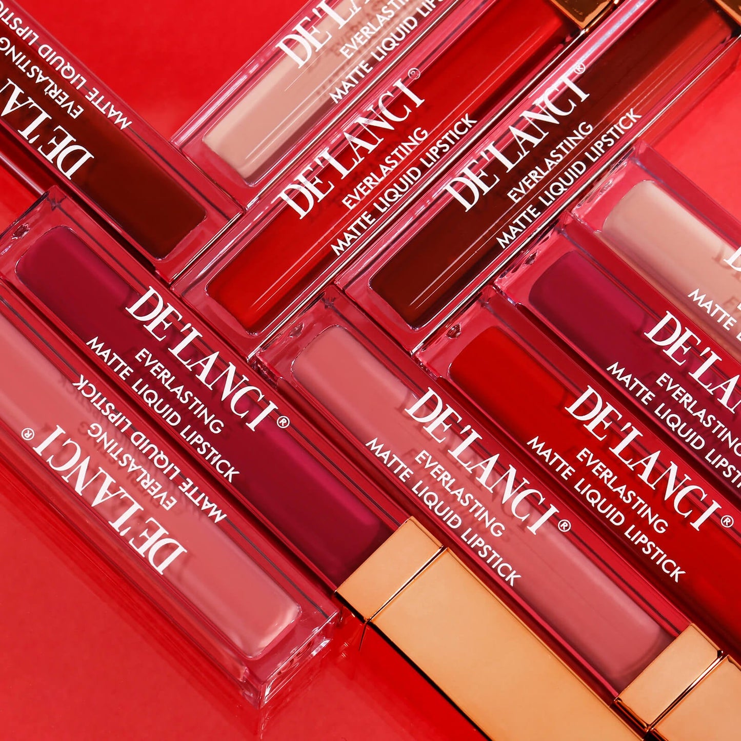 Everlasting Matte Liquid Lipstick Set Of 5 | DE’LANCI
