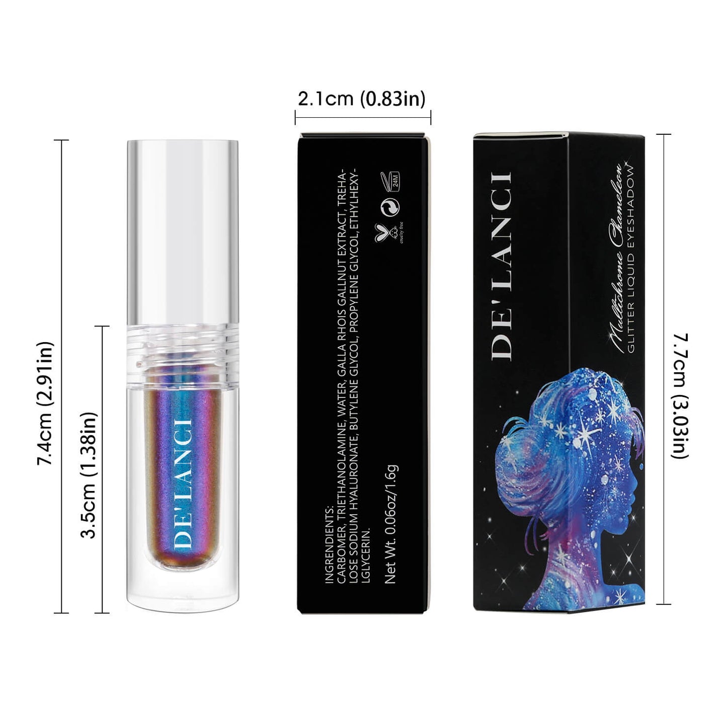DE'LANCI Chameleon Liquid Glitter Eyeshadow-DE'LANCI