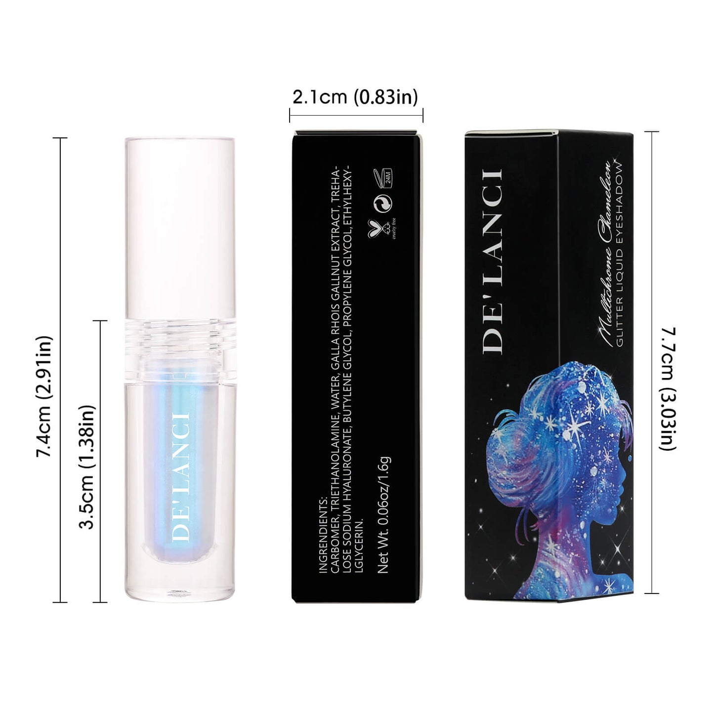 DE'LANCI Multichrome Chameleon Liquid Eyeshadow-DE'LANCI