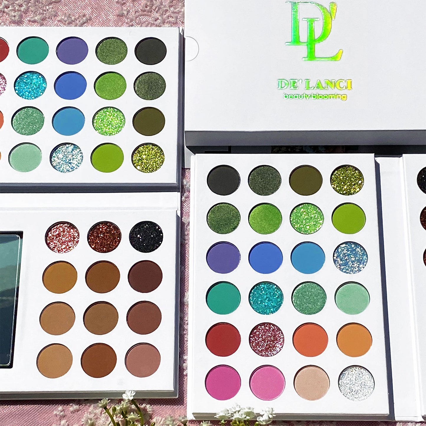 DE'LANCI 36 Color Beauty Blooming Double Pages Eyeshadow Palette-DE'LANCI