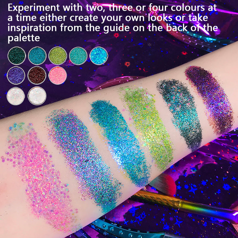 DE'LANCI Mermaid Glitter Palette-DE'LANCI