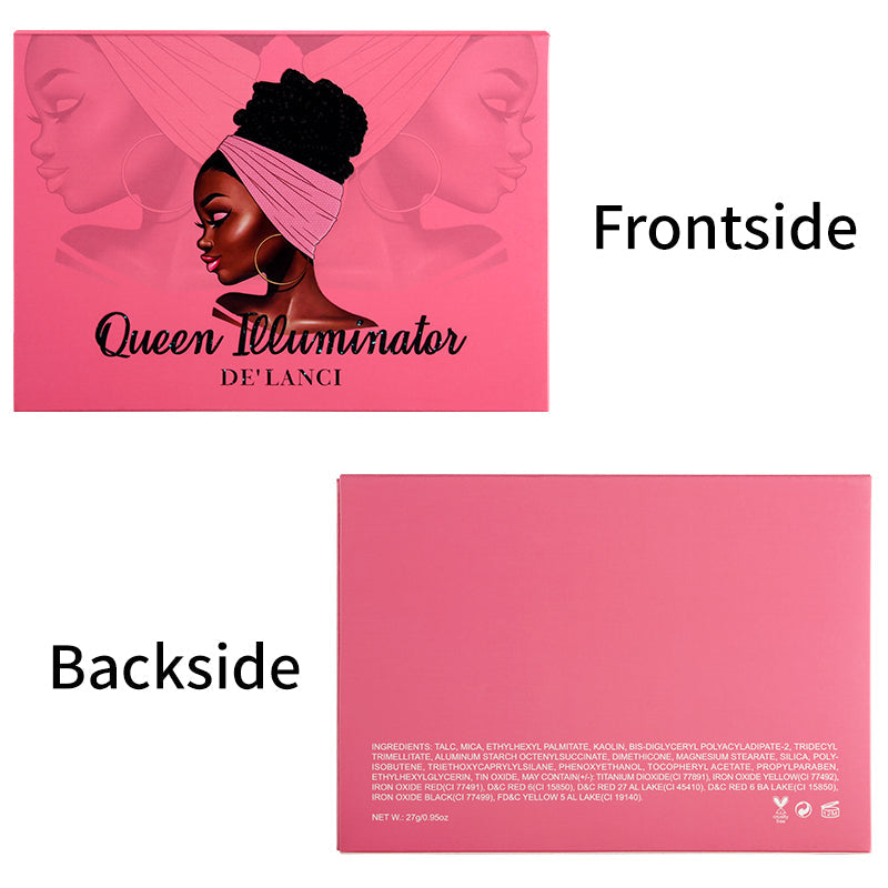 DE'LANCI NEW 6 Color Highligher Palette for Dark Skin-DE'LANCI