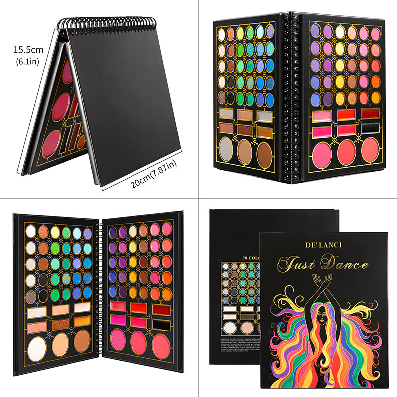 DE'LANCI NEW 78 Colors Mixing Makeup Palette Just Dance-DE'LANCI