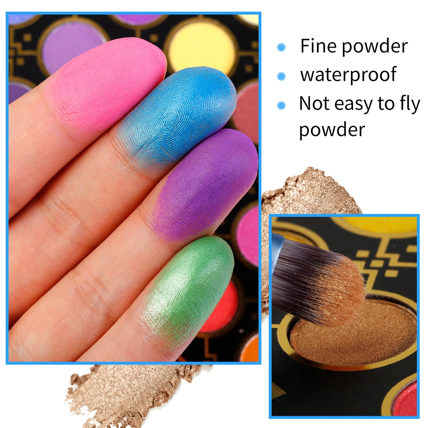 DE'LANCI NEW 78 Colors Mixing Makeup Palette Just Dance-DE'LANCI