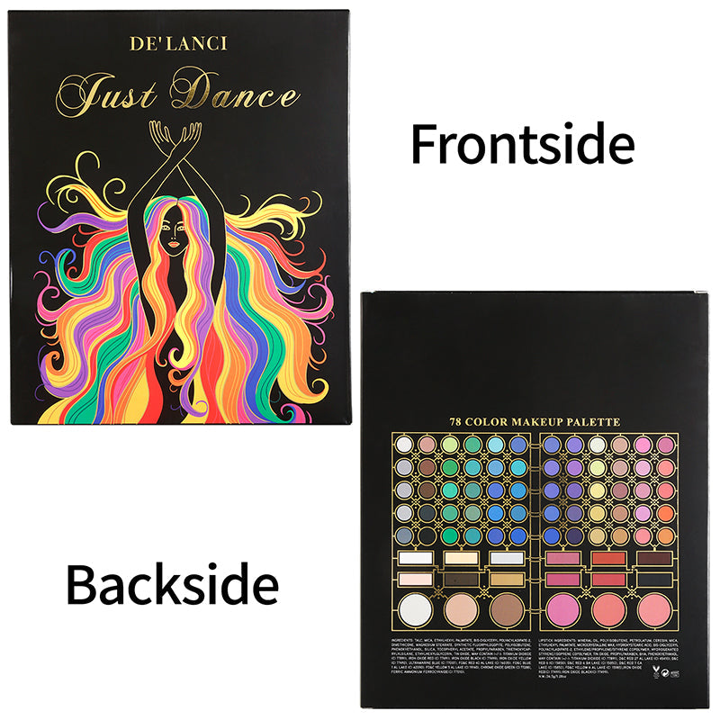 DE'LANCI NEW 78 Colors Mixing Makeup Palette Just Dance-DE'LANCI