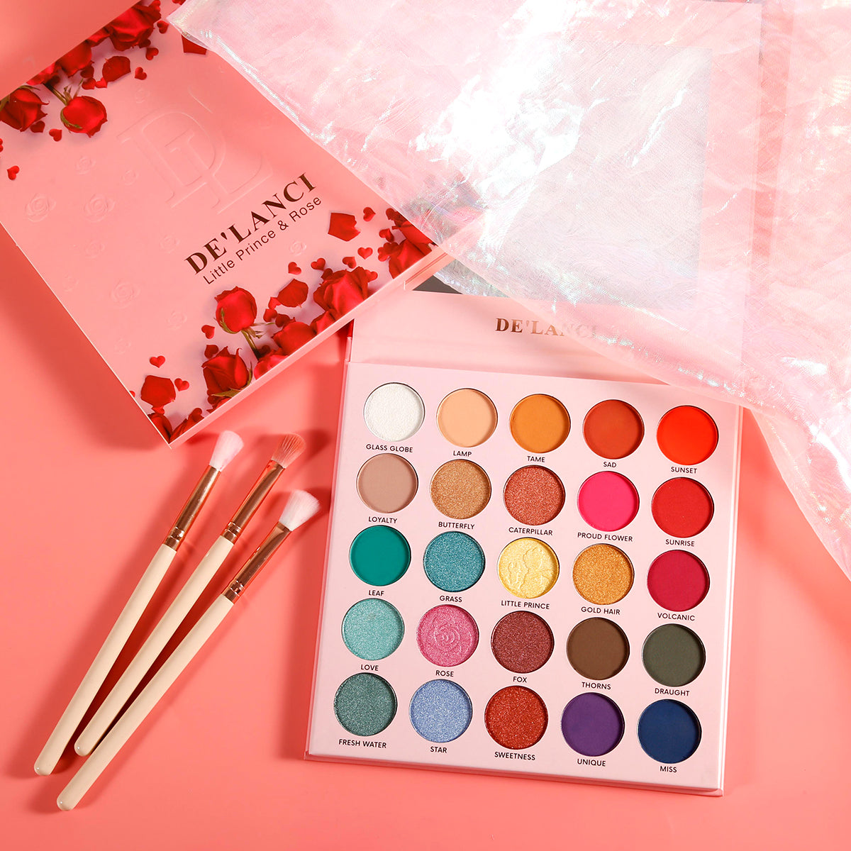 DE'LANCI Little Prince & Rose 25 Color Eye Shadow-DE'LANCI