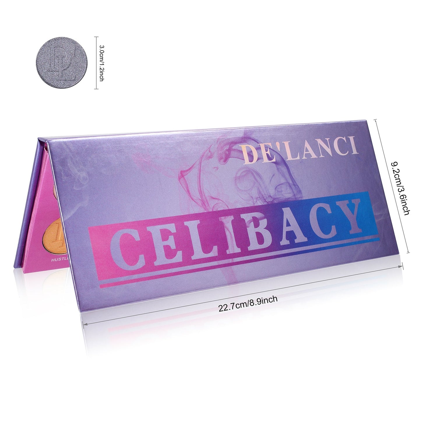 DE'LANCI 12 Color Purple Celibacy Eyeshadow Makeup Palette