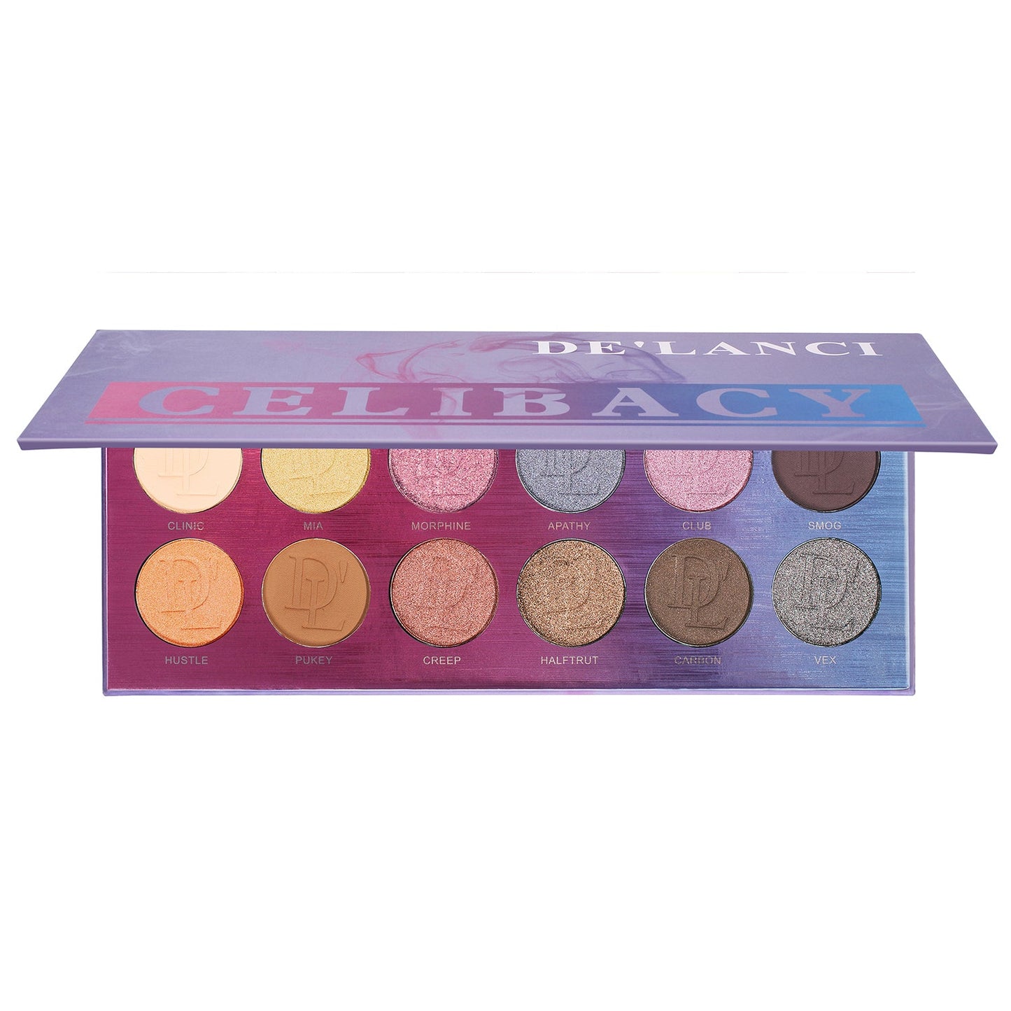 DE'LANCI 12 Color Purple Celibacy Eyeshadow Makeup Palette