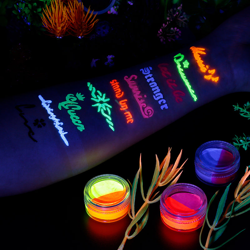 Face & Body Panit UV Split Cake Neon Body Painting Kit