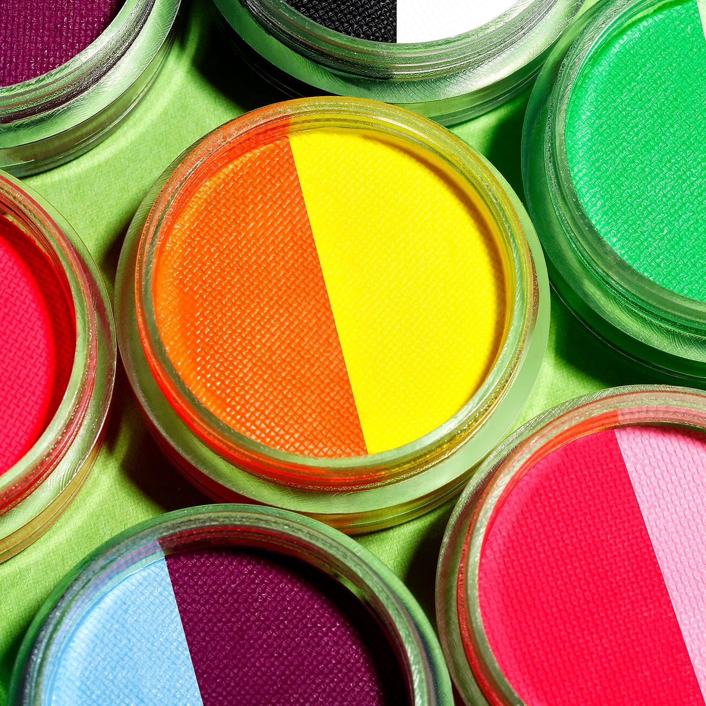 2 IN 1 Water Based Facial Pastel UV Neon Body Painting Cream