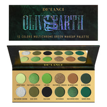 Load image into Gallery viewer, DE‘LANCI Olive Earth 12 Colors Multichrome Green Makeup Palette-DE&#39;LANCI
