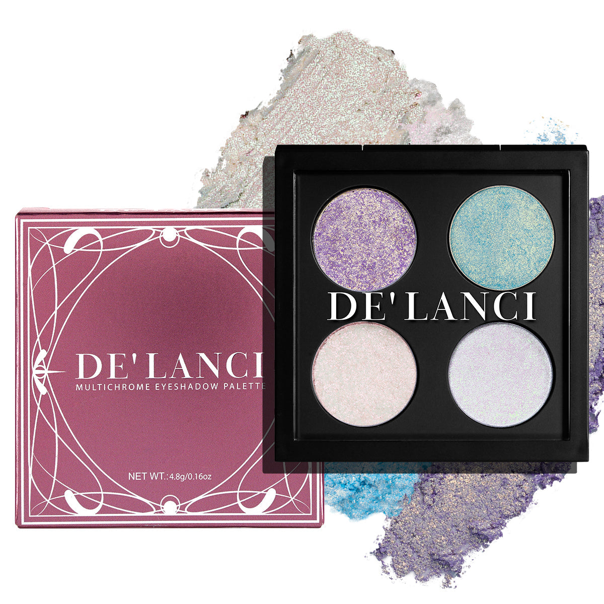 DE‘LANCI Customizable Four-color Multichrome Eyeshadow Palette-DE'LANCI