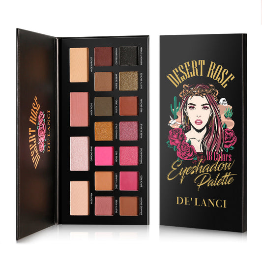 DE'LANCI 18 Colors Desert Rose Eyeshadow Palette-DE'LANCI