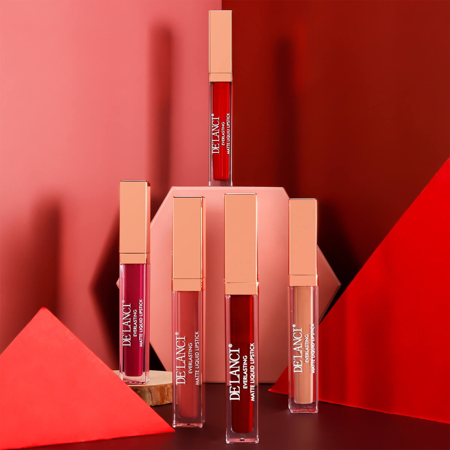 Everlasting Matte Liquid Lipstick Set Of 5 | DE’LANCI