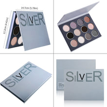 Load image into Gallery viewer, DE&#39;LANCI 12 Colors Silver Smokey Eyeshadow Palette-DE&#39;LANCI
