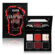 Load image into Gallery viewer, Afflano Vampire Bride 6 Colors Black Red Makeup Palette
