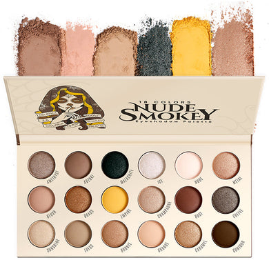 DE'LANCI 18 Colors Nude Smoky Eyeshadow Palette-DE'LANCI