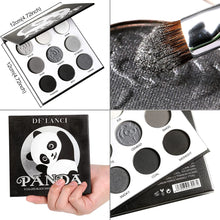 Load image into Gallery viewer, 9 Colors Panda Black Grey Eyeshadow Palette-DE&#39;LANCI
